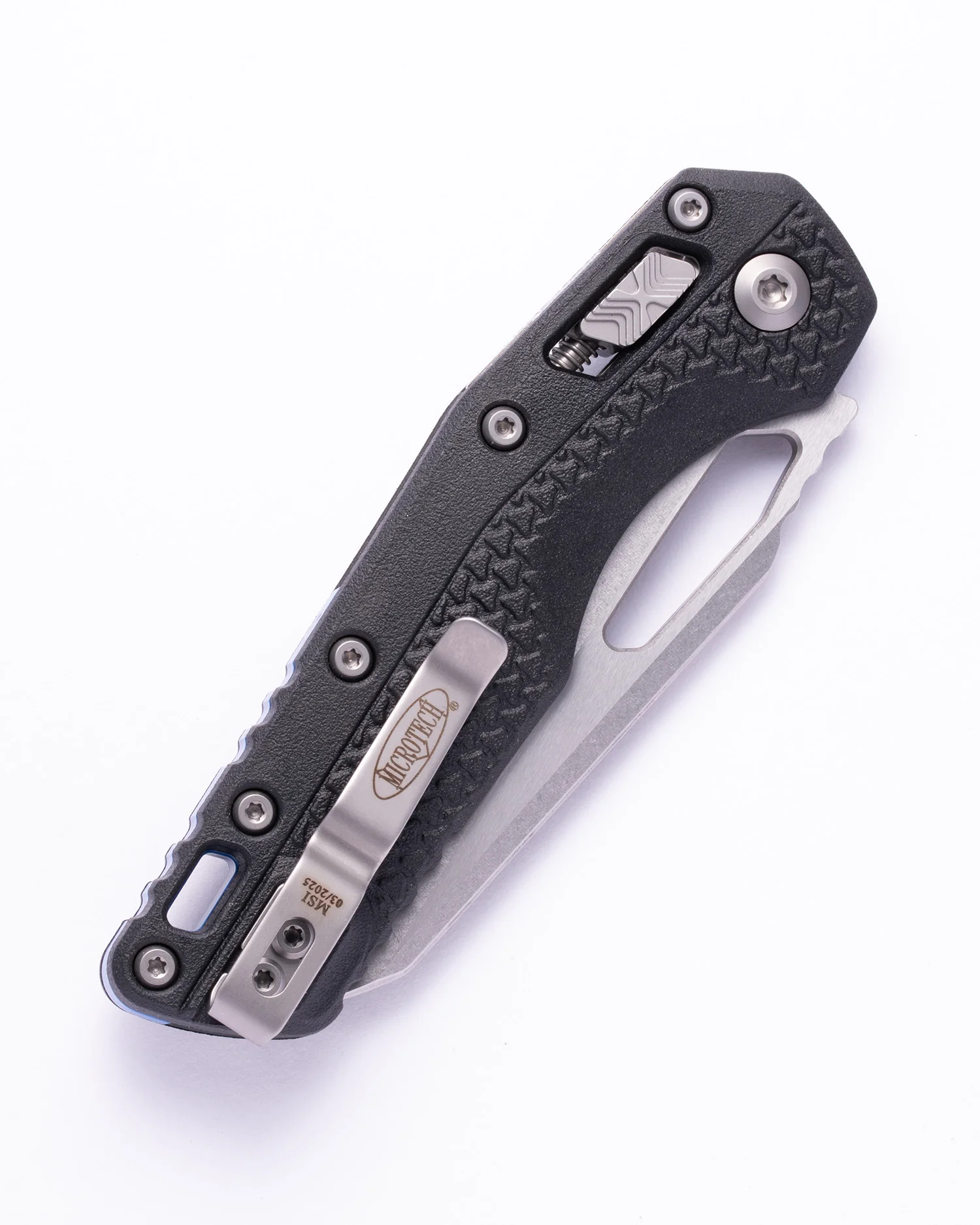 BLUE LINE MSI S/E STONEWASHED STANDARD TRI-GRIP POLYMER BLUE BACKSTRAP (210T-10PMBK-A1) - Image 3